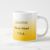 Mok - Rhode Island Staatskaart met Stad (Rechts)