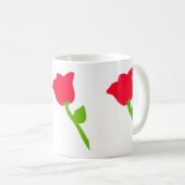 mok rode bloemen (Voorkant rechts)