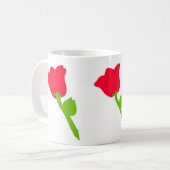 mok rode bloemen (Voorkant links)