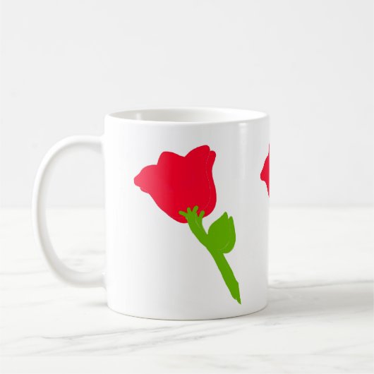 mok rode bloemen (Links)