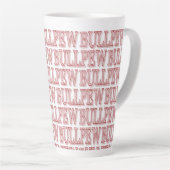 Mok rode "BULLPEW" latte (Rechterhoek)