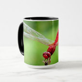 Mok rode dragonfly (Voorkant links)