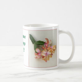 Mok rode en gele kerstcactus
