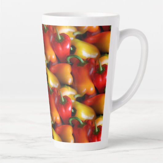 Mok rode en gele paprika's (Rechts)