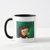 Mok rode en groene hond (Links)