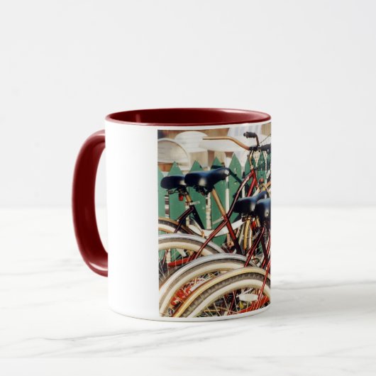 mok "Rode fietsen" (Voorkant links)