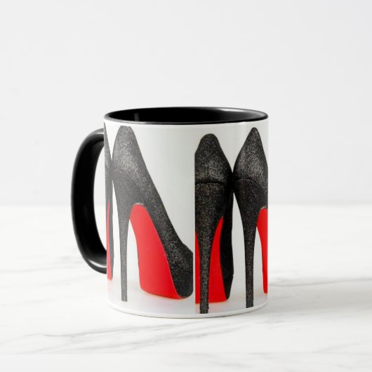 Mok rode flessen (Voorkant links)