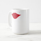 Mok rode lippen (Voorkant links)