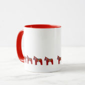 Mok rode paarden koffie (Voorkant links)