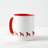 Mok rode paarden koffie (Voorkant links)
