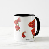 Mok rode papaver (Voorkant rechts)