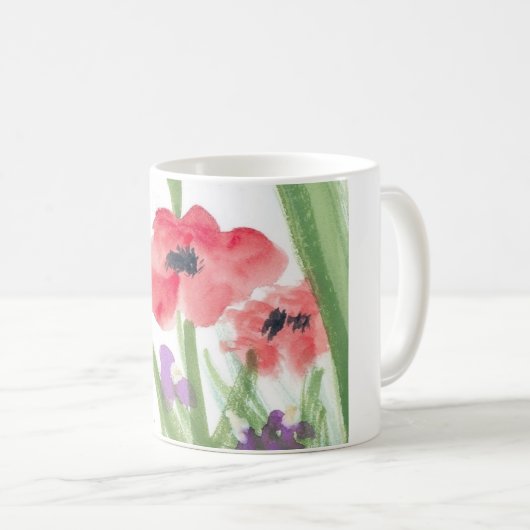 Mok rode papavers (Voorkant rechts)
