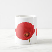 Mok rode papavers koffie (Center)