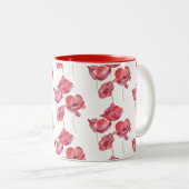 Mok rode papavers koffie (Voorkant rechts)