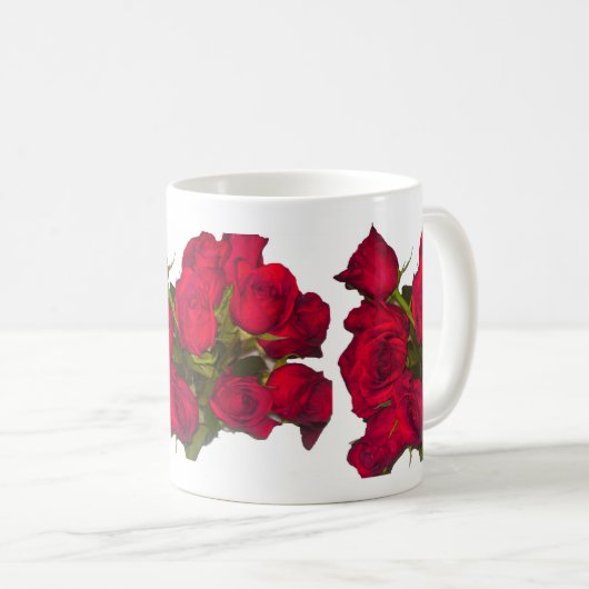 Mok rode rozen (Voorkant rechts)