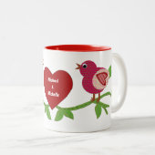 Mok Rode Tortelduifjes (Voorkant rechts)