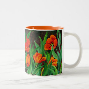 Mok rode tulpen