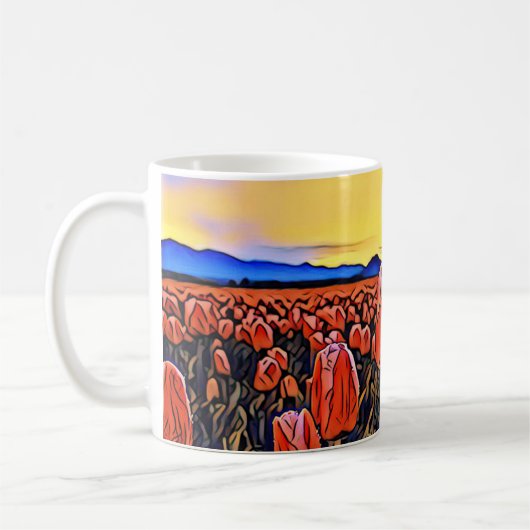 Mok rode tulpvelverf (Links)