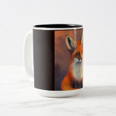 Mok rode vos (Voorkant links)