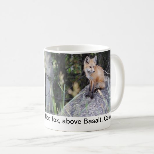 Mok rode vossenfoto (Voorkant rechts)