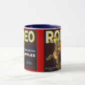 MOK~ RODEO BRONC & RIDER APPLE CRATE ETIKET! MOK (Midden)