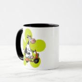 mok roetgroene bloem (Voorkant links)