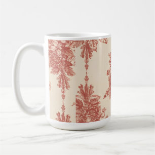 Mok, romantisch tapijt in rood koffiemok