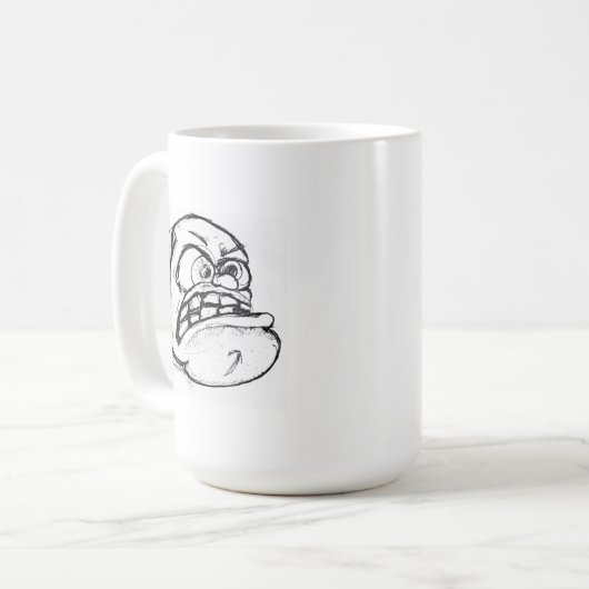 Mok romige gezichtsschets (Voorkant links)