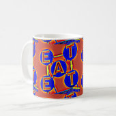 mok rood/blauw vlees (Voorkant links)