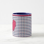 Mok rood en wit hart (Midden)
