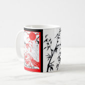 Mok Rood en zwart en witte wijn (Voorkant links)