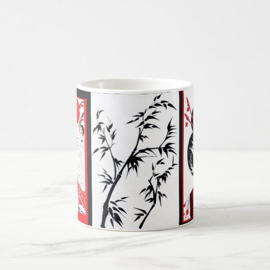 Mok Rood en zwart en witte wijn (Center)