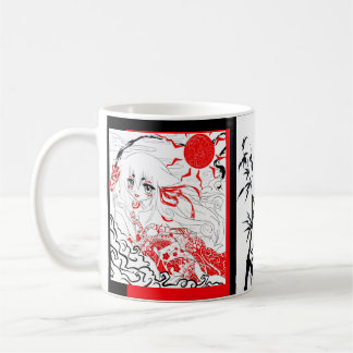 Mok Rood en zwart en witte wijn