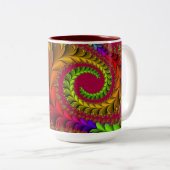 Mok rood ontwerppatroon (Voorkant rechts)