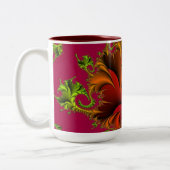 Mok rood ontwerppatroon (Links)