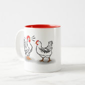 Mok Rooster en Hen (Voorkant links)