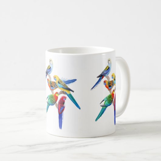 Mok Rosella Parrots (Voorkant rechts)