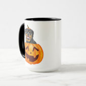 Mok Rottweiler Halloween Coffee (Voorkant links)