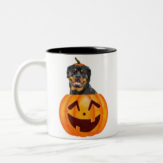 Mok Rottweiler Halloween Coffee (Links)