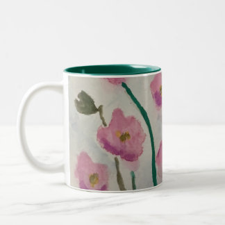 Mok roze bloesems Pop