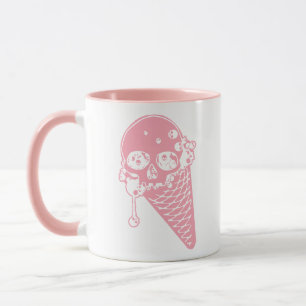 Mok roze boogschoen, kloon