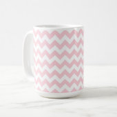 Mok/Roze Chevron Koffiemok (Voorkant links)