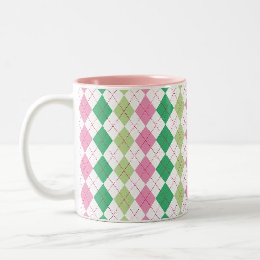 Mok Roze en groene stijl (Links)