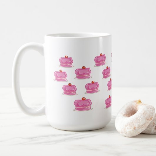 Mok roze koekjes (Met donut)