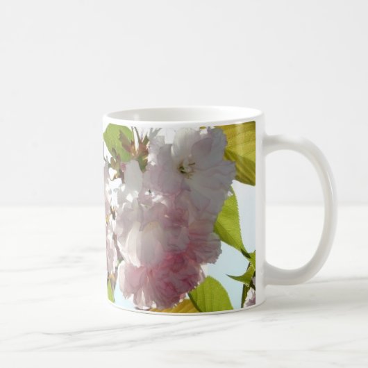Mok roze lentbloemen (Rechts)