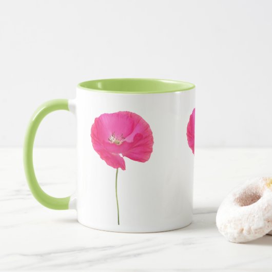 mok roze papaver (Met donut)