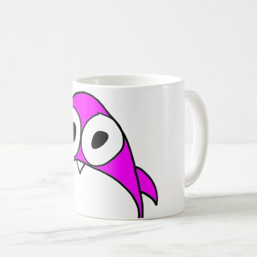 Mok roze pinguïn (Voorkant rechts)