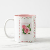 Mok-roze rozen tweekleurige koffiemok (Links)
