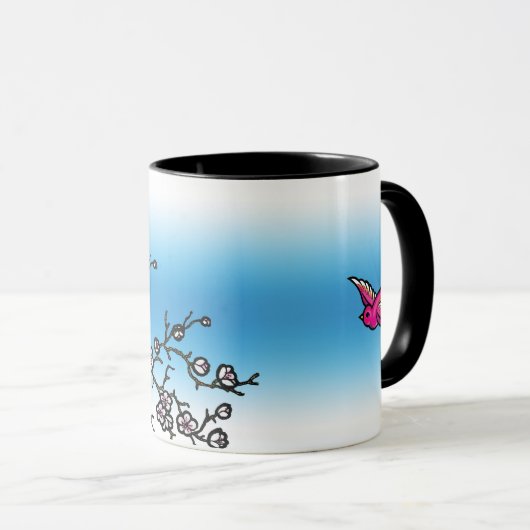 Mok roze slik en Cherry Blossom (Voorkant rechts)