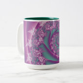 Mok roze stalen ontwerp (Voorkant links)